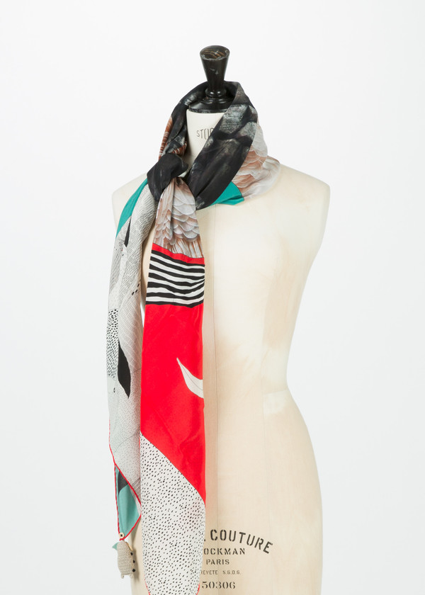 Rumisu Harbingers Silk Scarf Rumisu Harbingers Silk Scarf