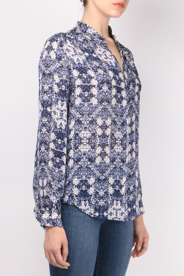 L'agence Bianca Band Collar Blouse L'agence Bianca Band Collar Blouse