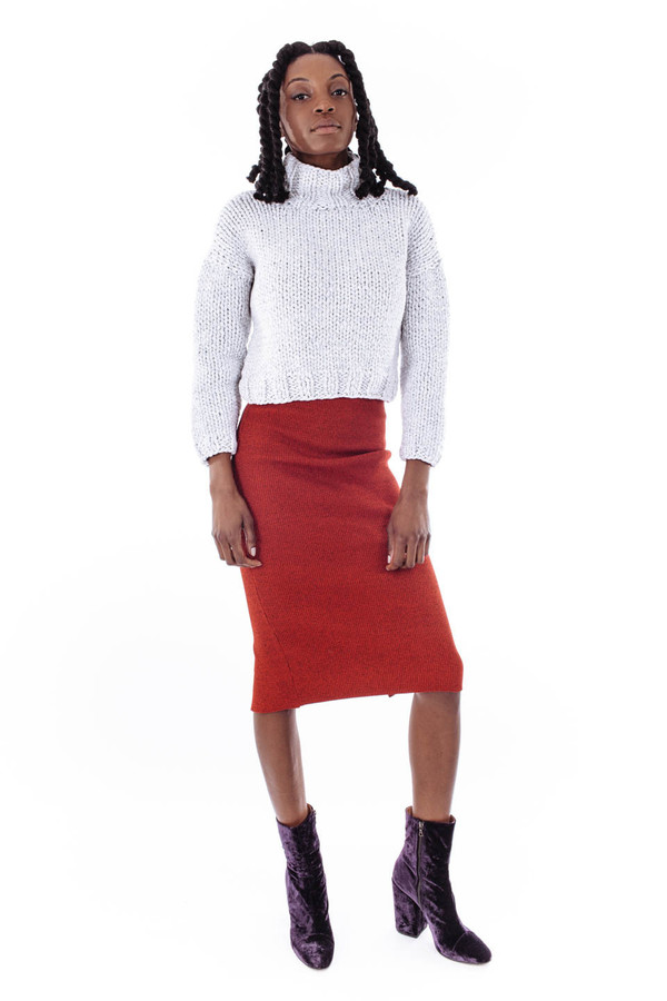 Nanushka Siro Hand Knit Chunky Sweater Nanushka Siro Hand Knit Chunky Sweater