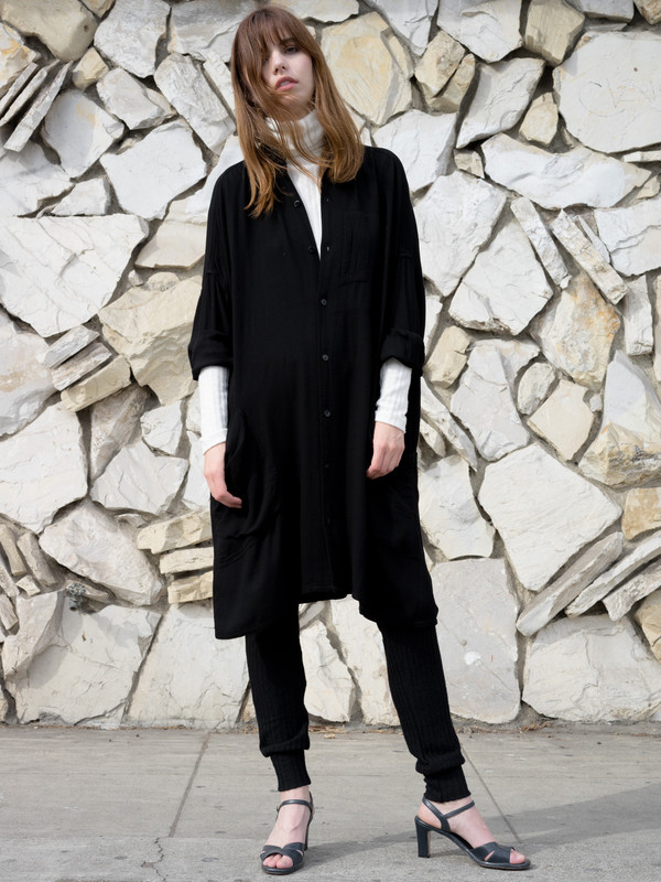 Calder Blake Ono Washed Crepe Jacket Calder Blake Ono Washed Crepe Jacket