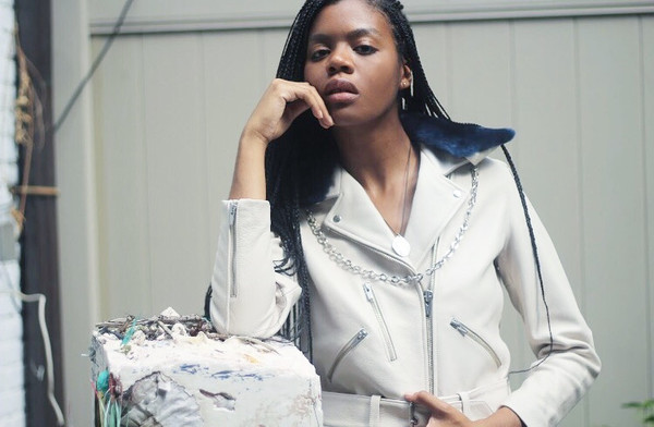 Veda National Cream Leather Jacket with detachable Navy Shearling Collar Veda National Cream Leather Jacket with detachable Navy Shearling Collar