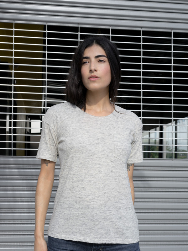 Calder Blake Jaq Heather Grey Tee Calder Blake Jaq Heather Grey Tee