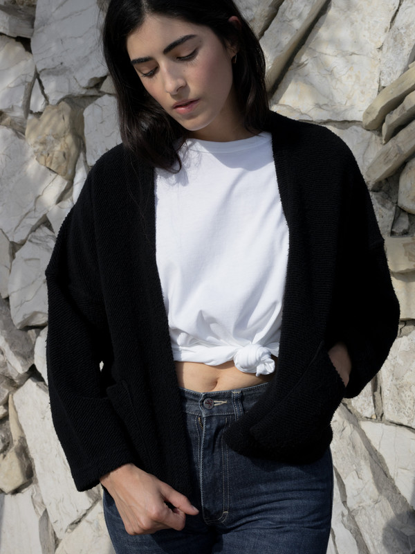 Calder Blake Twyla French Terry Cardigan Calder Blake Twyla French Terry Cardigan