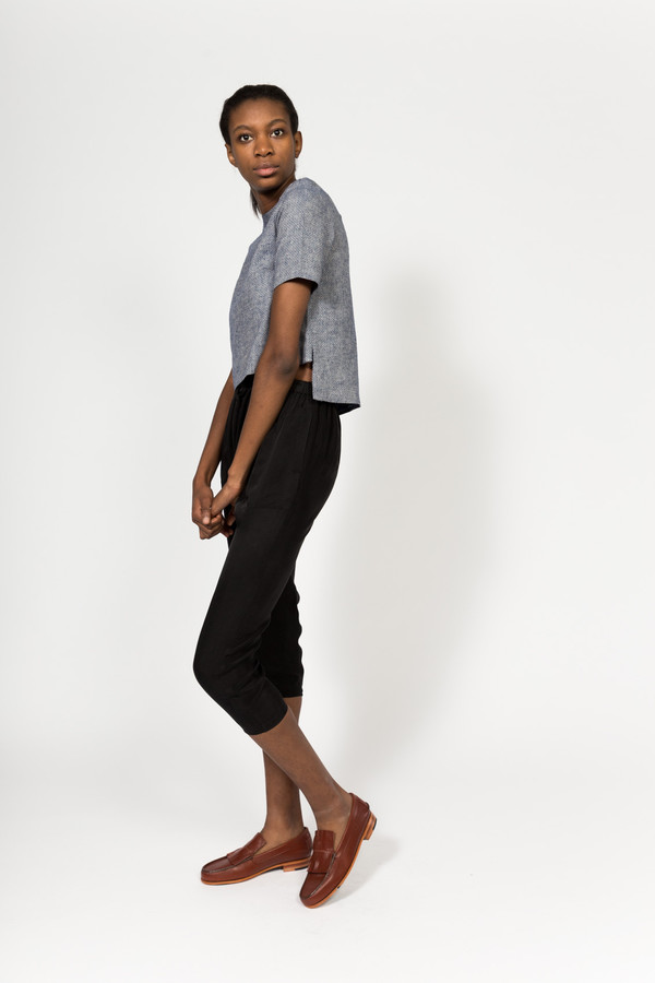 7115 by Szeki Mockneck Structured Top 7115 by Szeki Mockneck Structured Top