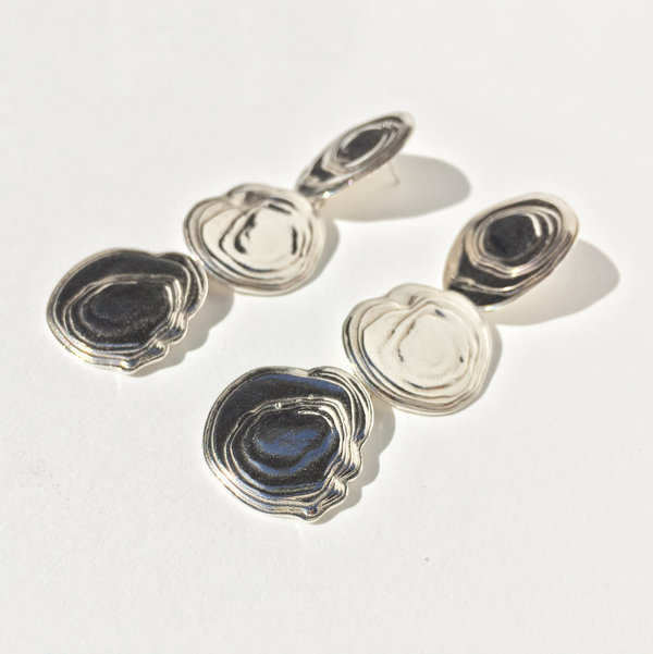 Leigh Miller Sterling Silver On the Halfshell Earrings Leigh Miller Sterling Silver On the Halfshell Earrings