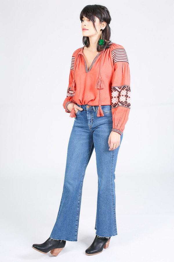 Antik Batik Modi Blouse in Rust Antik Batik Modi Blouse in Rust