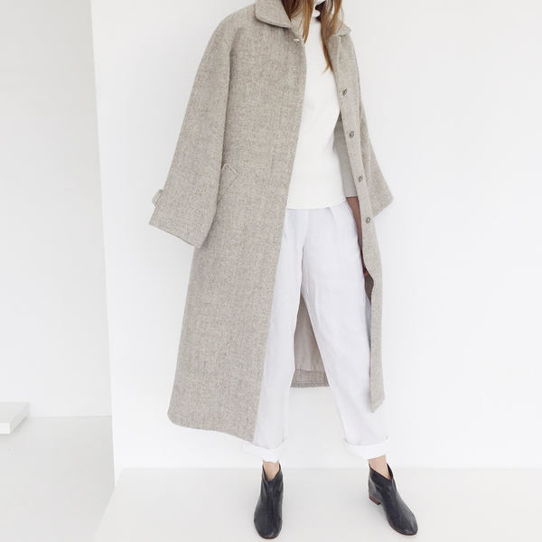 Johan Vintage Oatmeal Wool Coat Johan Vintage Oatmeal Wool Coat