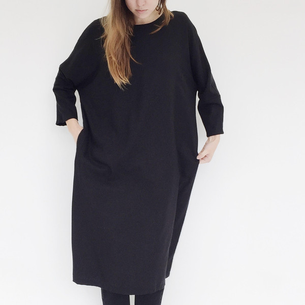 Open Air Museum Black Yuriko Tie Dress Open Air Museum Black Yuriko Tie Dress