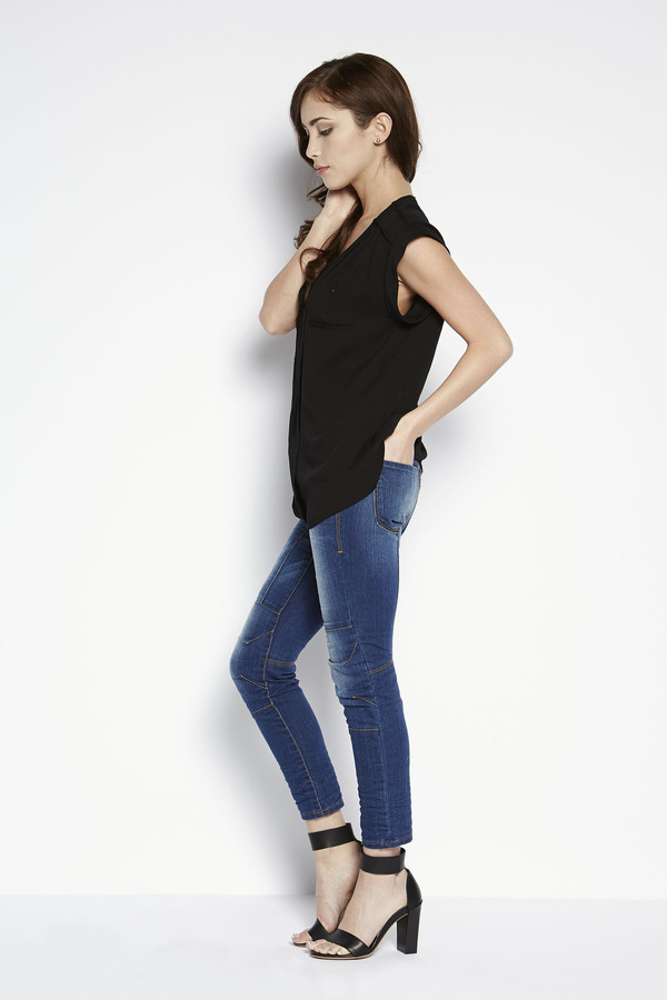 See U Soon Draped Short Sleeve Top See U Soon Draped Short Sleeve Top