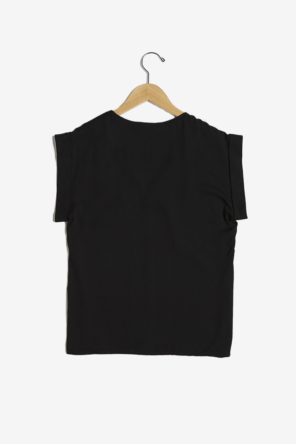 See U Soon Draped Short Sleeve Top See U Soon Draped Short Sleeve Top