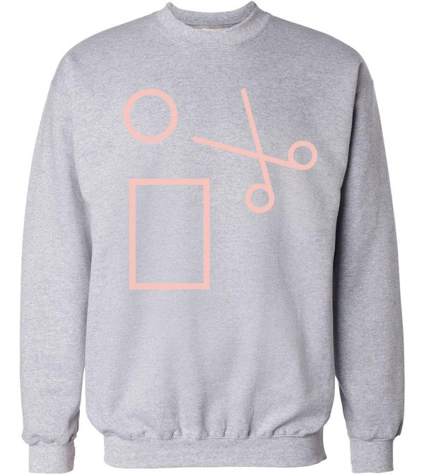 Men's LES BEAUX JOURS CREWNECK ROCHE PAPIER CISEAUX GRIS / GREY CREWNECK Men's LES BEAUX JOURS CREWNECK ROCHE PAPIER CISEAUX GRIS / GREY CREWNECK