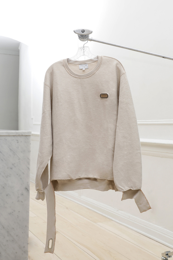 Collina Strada - Grommet Sweat Crewneck - Sand Collina Strada - Grommet Sweat Crewneck - Sand