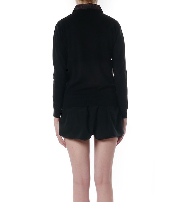 3.1 Phillip Lim Moto Sweater-Jacket in Spotted Pony Combo 3.1 Phillip Lim Moto Sweater-Jacket in Spotted Pony Combo