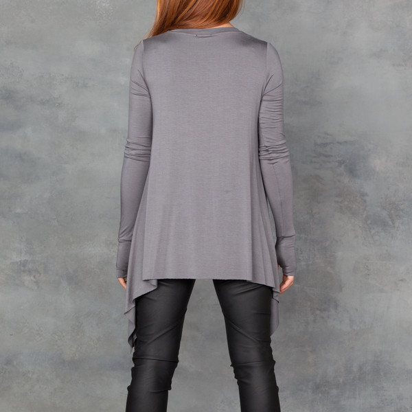 Sen Roma Shark Hem Long Sleeve Top Sen Roma Shark Hem Long Sleeve Top