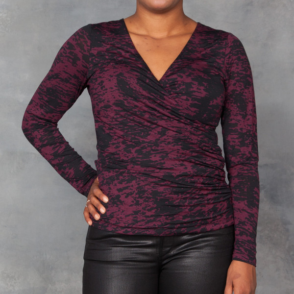 Tart Audrey Burnout Cross Front Long Sleeve Top Tart Audrey Burnout Cross Front Long Sleeve Top