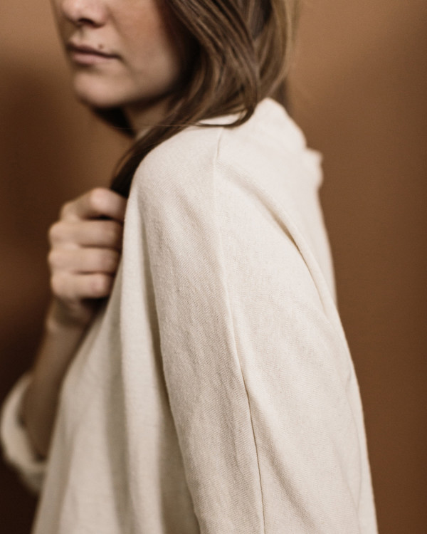 Open Air Museum wide mock neck - cream Open Air Museum wide mock neck - cream