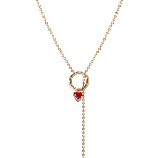 Shahla Karimi 14K Gold Birthstone Lariat Shahla Karimi 14K Gold Birthstone Lariat