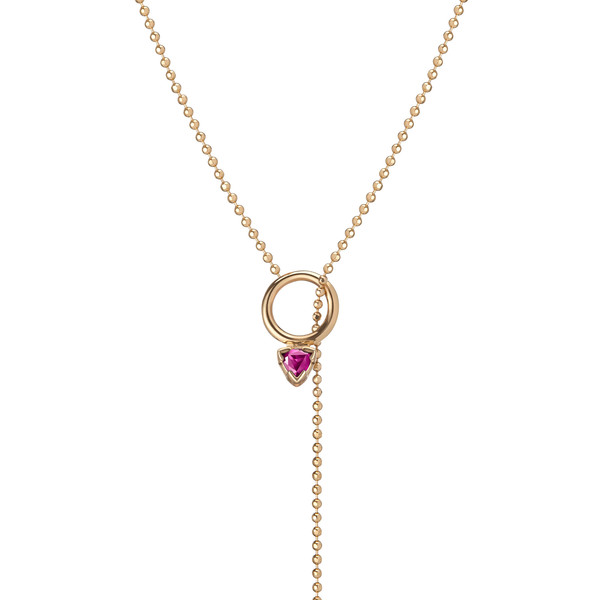 Shahla Karimi 14K Gold Birthstone Lariat Shahla Karimi 14K Gold Birthstone Lariat