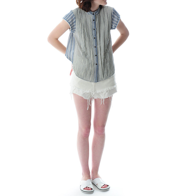 Sea NY Pintucked Button Up Blouse Sea NY Pintucked Button Up Blouse