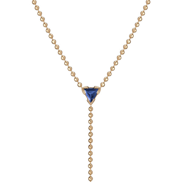 Shahla Karimi 14K Gold Birthstone "Y" Lariat Necklace Shahla Karimi 14K Gold Birthstone "Y" Lariat Necklace