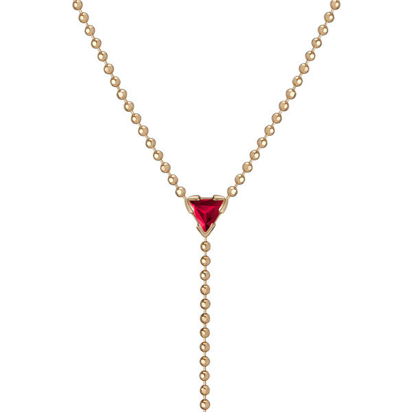 Shahla Karimi 14K Gold Birthstone "Y" Lariat Necklace Shahla Karimi 14K Gold Birthstone "Y" Lariat Necklace