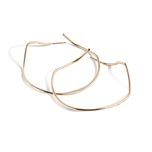 Shahla Karimi 14K Gold Subway Hoops - Inwood to World Trade Center Shahla Karimi 14K Gold Subway Hoops - Inwood to World Trade Center