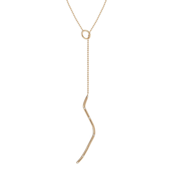 Shahla Karimi 14K Gold Subway Lariat - Central Park to City Hall Shahla Karimi 14K Gold Subway Lariat - Central Park to City Hall