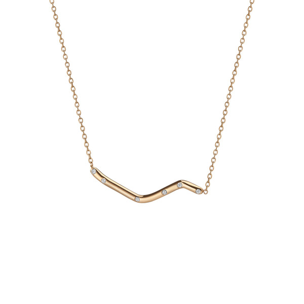 Shahla Karimi 14K Gold Subway Necklace - Broadway Central Park to City Hall Shahla Karimi 14K Gold Subway Necklace - Broadway Central Park to City Hall
