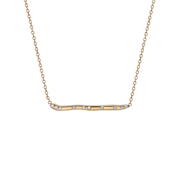 Shahla Karimi 14K Gold Subway Necklace - Yankee Stadium to Wall St Shahla Karimi 14K Gold Subway Necklace - Yankee Stadium to Wall St