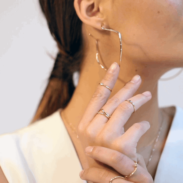 Shahla Karimi 14K Gold Subway Ring - Local Stop Shahla Karimi 14K Gold Subway Ring - Local Stop