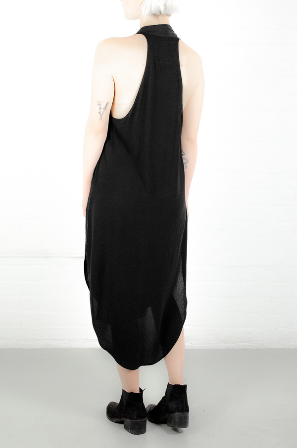 Assembly New York Assembly Black Crepe Shawl Dress Assembly New York Assembly Black Crepe Shawl Dress