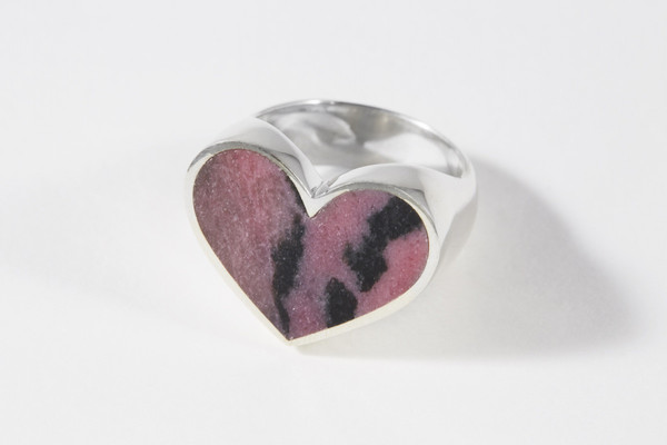 Brooke Candy x Legier Heart Stone Signet Ring Silver Brooke Candy x Legier Heart Stone Signet Ring Silver