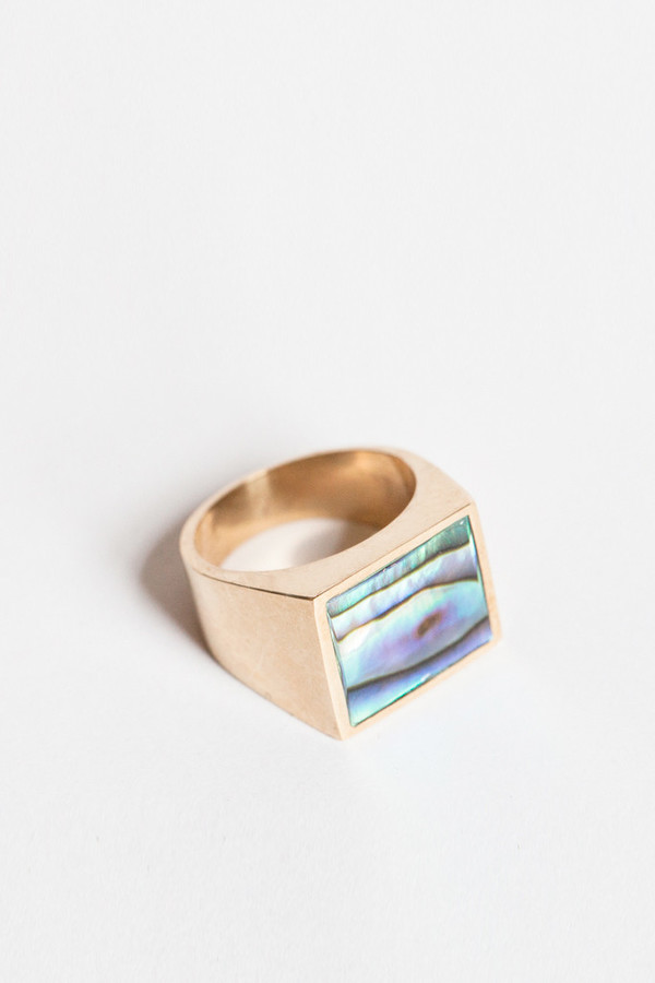 Legier Abalone Signet Ring Legier Abalone Signet Ring
