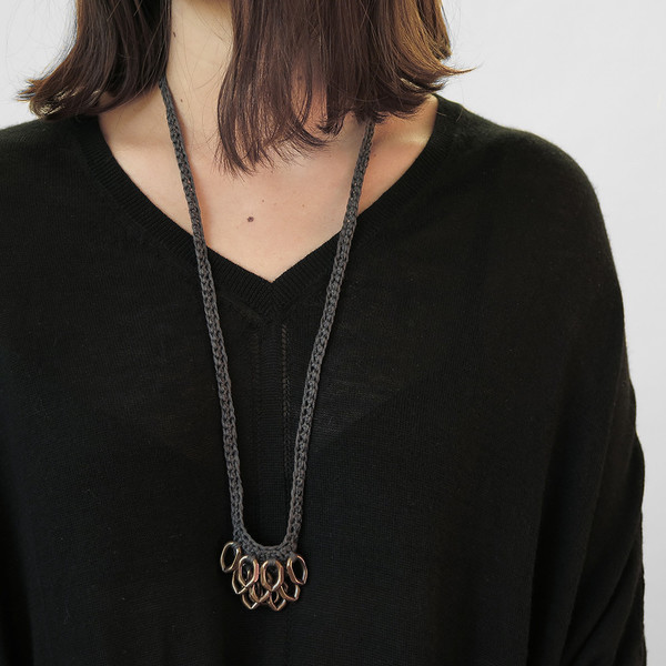 boet charcoal petit artichoke necklace boet charcoal petit artichoke necklace