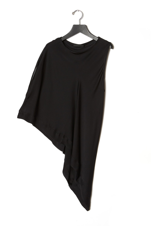 KES Asymmetric Squared Chiffon T-Shirt KES Asymmetric Squared Chiffon T-Shirt