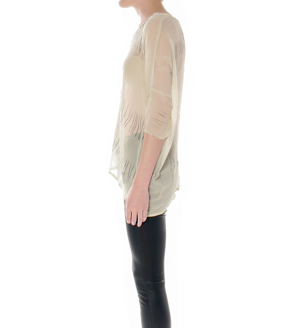 Raquel Allegra Silk Oversize Tie-Dye Tee Raquel Allegra Silk Oversize Tie-Dye Tee