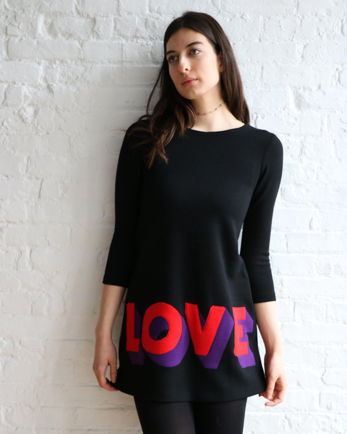 Lisa Perry LOVE Mini Shift Dress, Size 