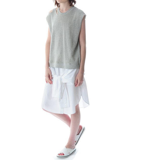 R13 Sleeveless Rip Sweatshirt R13 Sleeveless Rip Sweatshirt