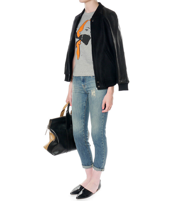 EACH X OTHER Slouchy jeans with leather band EACH X OTHER Slouchy jeans with leather band