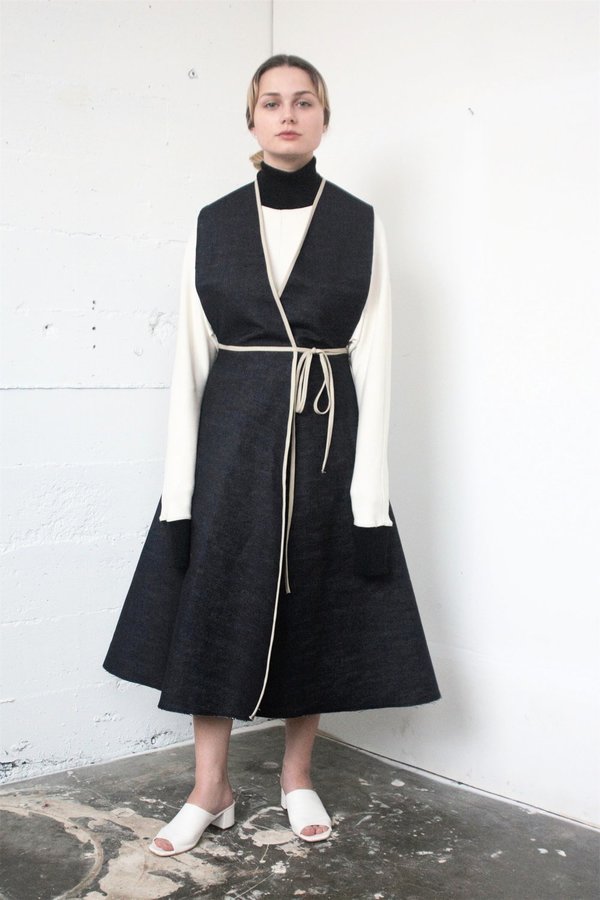 Alexa Stark Dark Denim Wrap Dress Alexa Stark Dark Denim Wrap Dress