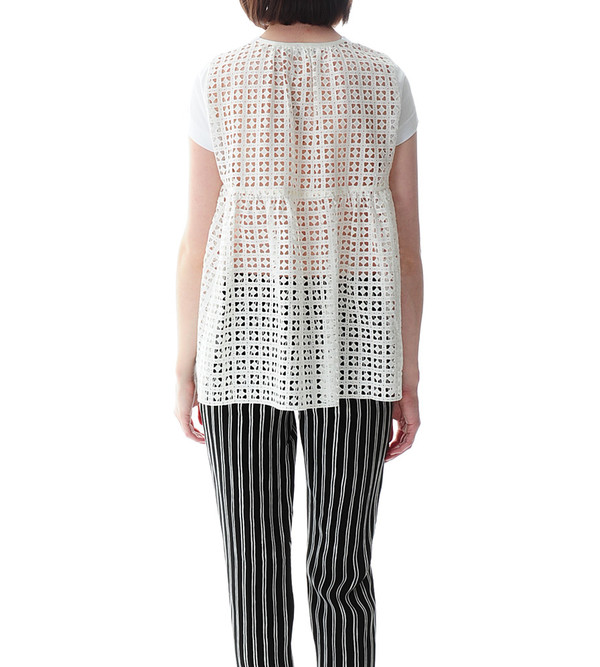 Sacai Luck T-shirt with Lace Back Sacai Luck T-shirt with Lace Back