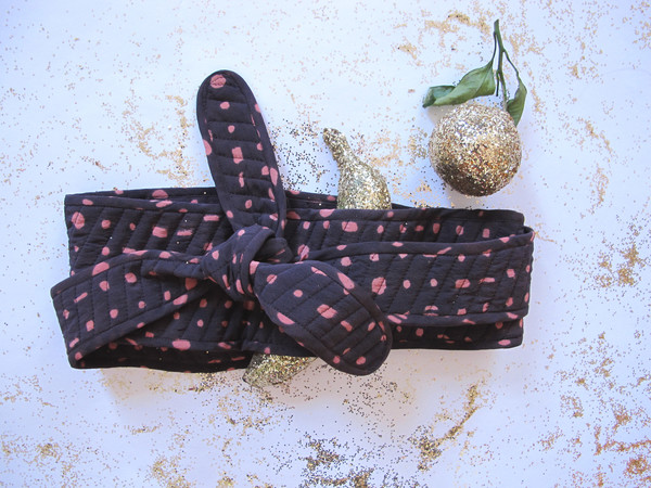 Seek Collective Quilted Obi Belt, portals print Seek Collective Quilted Obi Belt, portals print
