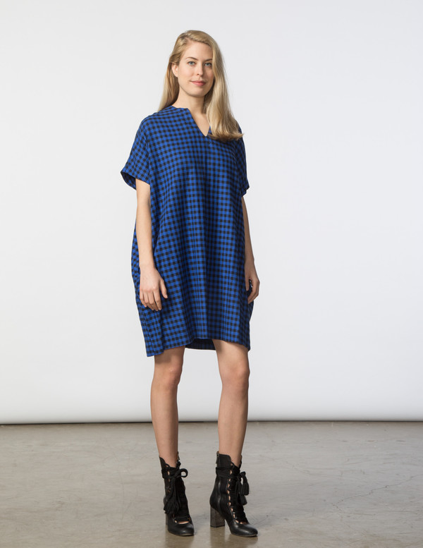 SBJ Austin Mary Dress in Navy Embroidered SBJ Austin Mary Dress in Navy Embroidered