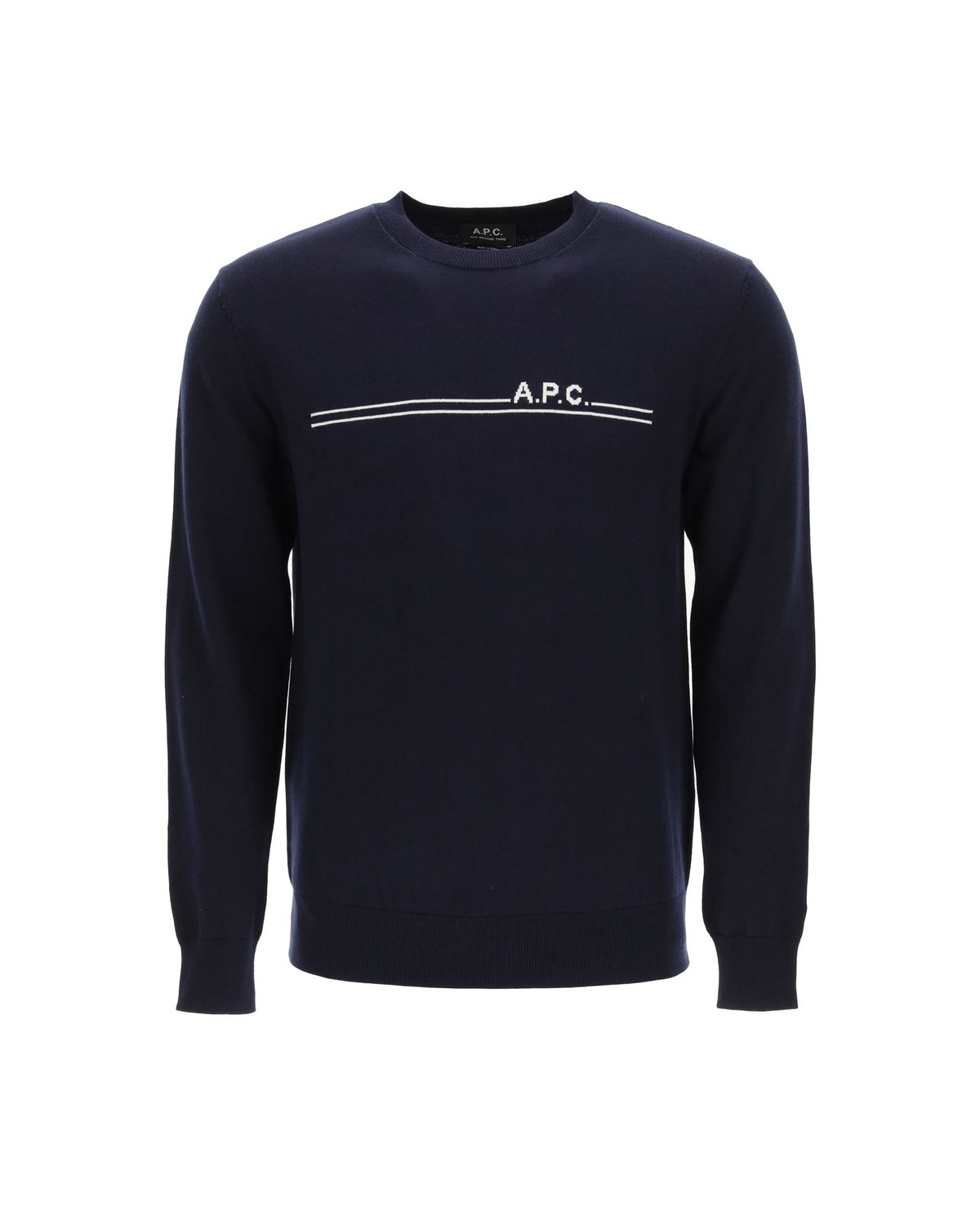 A.P.C. Eponyme Logo Intarsia Sweater 