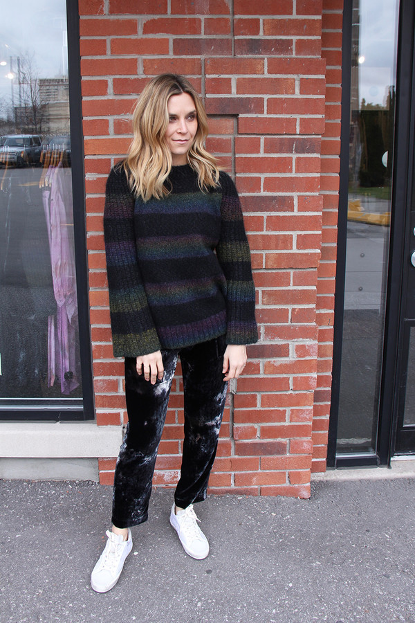 Raquel Allegra PEACOCK ALPACA BELL SLEEVE RAGLAN SWEATER Raquel Allegra PEACOCK ALPACA BELL SLEEVE RAGLAN SWEATER