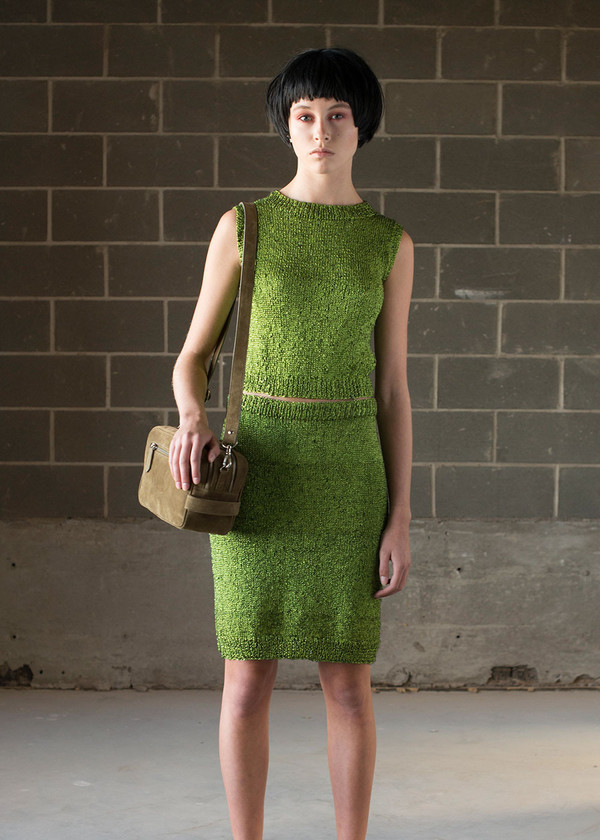 Malorie Urbanovitch Hand Knit Acid Skirt Malorie Urbanovitch Hand Knit Acid Skirt