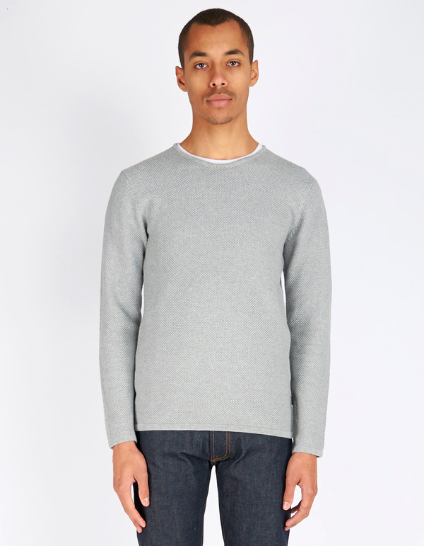 Minimum Men's Reiswood Sweater Light Grey Melange Minimum Men's Reiswood Sweater Light Grey Melange
