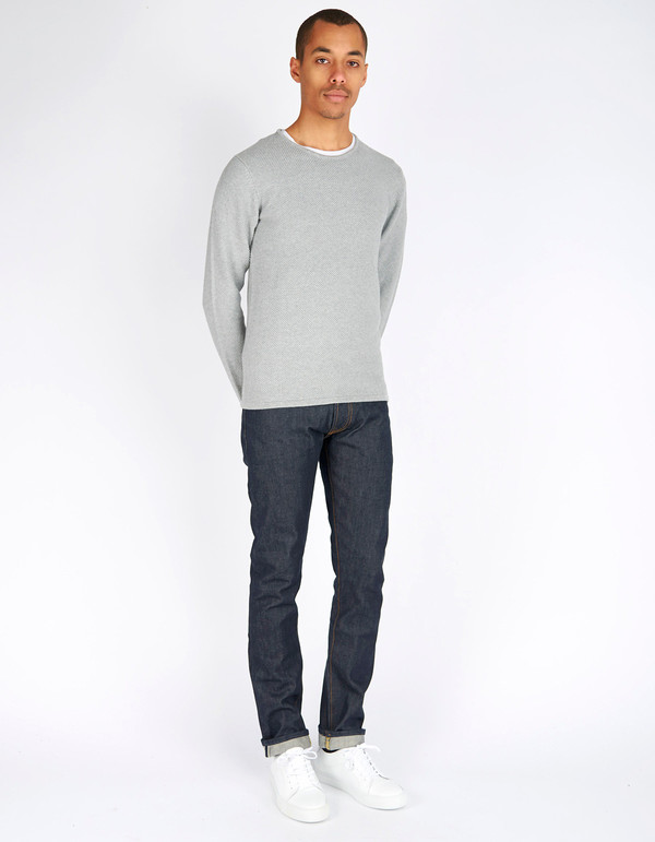 Minimum Men's Reiswood Sweater Light Grey Melange Minimum Men's Reiswood Sweater Light Grey Melange