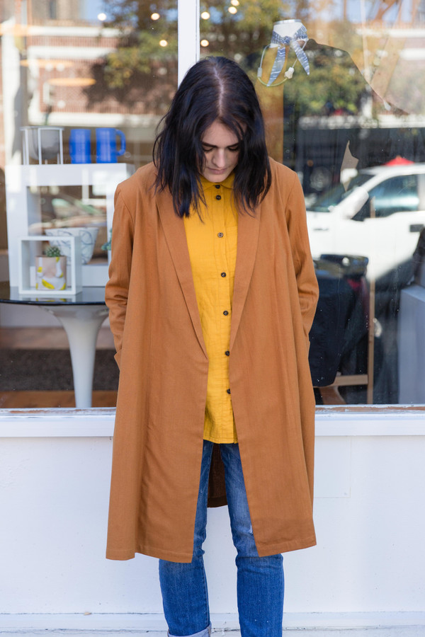 Ali Golden Notch Jacket in Rust Ali Golden Notch Jacket in Rust
