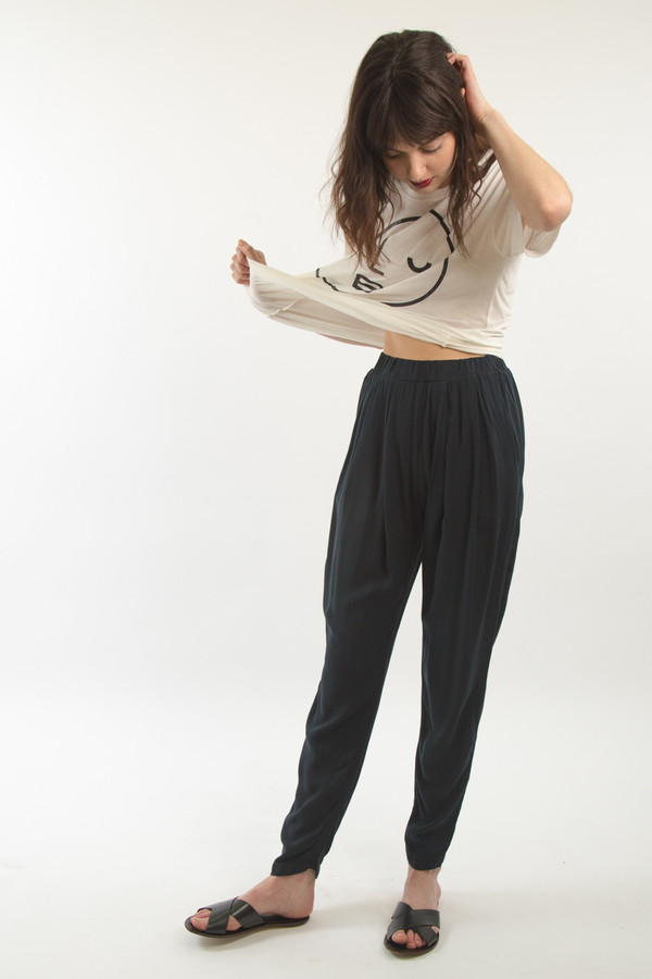 Black Crane Pleats Pant Black Crane Pleats Pant